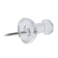 thumbnail image 4 of JAM Paper Colorful Push Pins, Clear PushPins, 100/Pack, 4 of 6