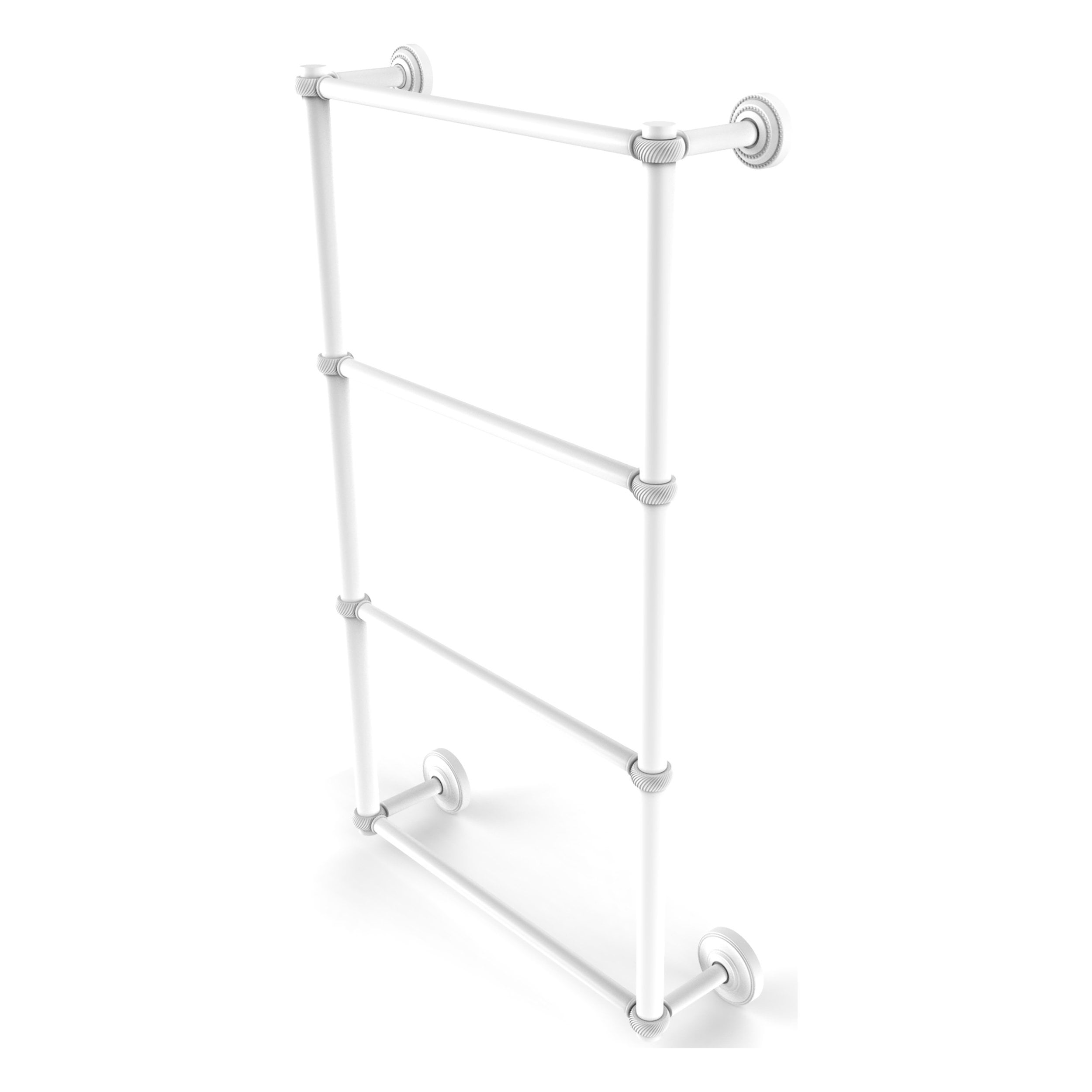 Dottingham Collection 4 Tier 30'' Ladder Towel Bar in Matte White