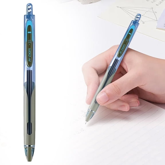 0.5mm Retractable Gel Pen, 1 Pc Black Ink Pen, Quick-Dry Ink Fine Point Click Pen, Smooth Writing Ballpoint Pen for Exam Prep, Journaling, Note-Taking, Office Work and Daily General Use