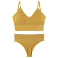 thumbnail image 3 of Conjunto de sujetador sin costuras para mujer, Tanga Sexy de 4 tamaños, bragas de cintura baja, sin alambre, chaleco de realce, Bralette, lencería, conjunto de ropa interior femenina, 3 of 5