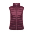 thumbnail image 4 of Durtebeua Women's Puffer Vest Casual Sleeveless Zipper Puffer Jacket Hooded Waistcoat Length Down Vest, 4 of 4