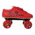 thumbnail image 3 of Fly Drone Patins à Chaussures Quad Haute Vitesse pour Utilisateurs Professionnels et Intermédiaires, Ajustés avec Roulements de 7mm 2rs et Roues en Pu de 65mm pour Tous les Groupes d'Âge Garçons et Filles (Rouge-3 Uk (Longueur des Pieds 23 cm), 3 of 5
