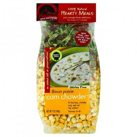 Frontier Soups Hearty Meals Illinois Prairie Corn Chowder, 7 Ounce Bags