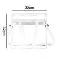 thumbnail image 5 of Clear Bag Stadium Approved Clear Tote Bag With Zipper Closure Crossbody, 5 of 5