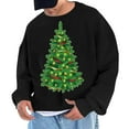 thumbnail image 1 of Sudadera sin capucha para hombre, cuello redondo, deportiva, con estampado de árbol de Navidad, sudadera con capucha, jersey de manga larga, blusa de poliéster para hombre, 1 of 4