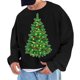thumbnail image 1 of Sudadera sin capucha para hombre, cuello redondo, deportiva, con estampado de árbol de Navidad, sudadera con capucha, jersey de manga larga, blusa de poliéster para hombre, 1 of 4