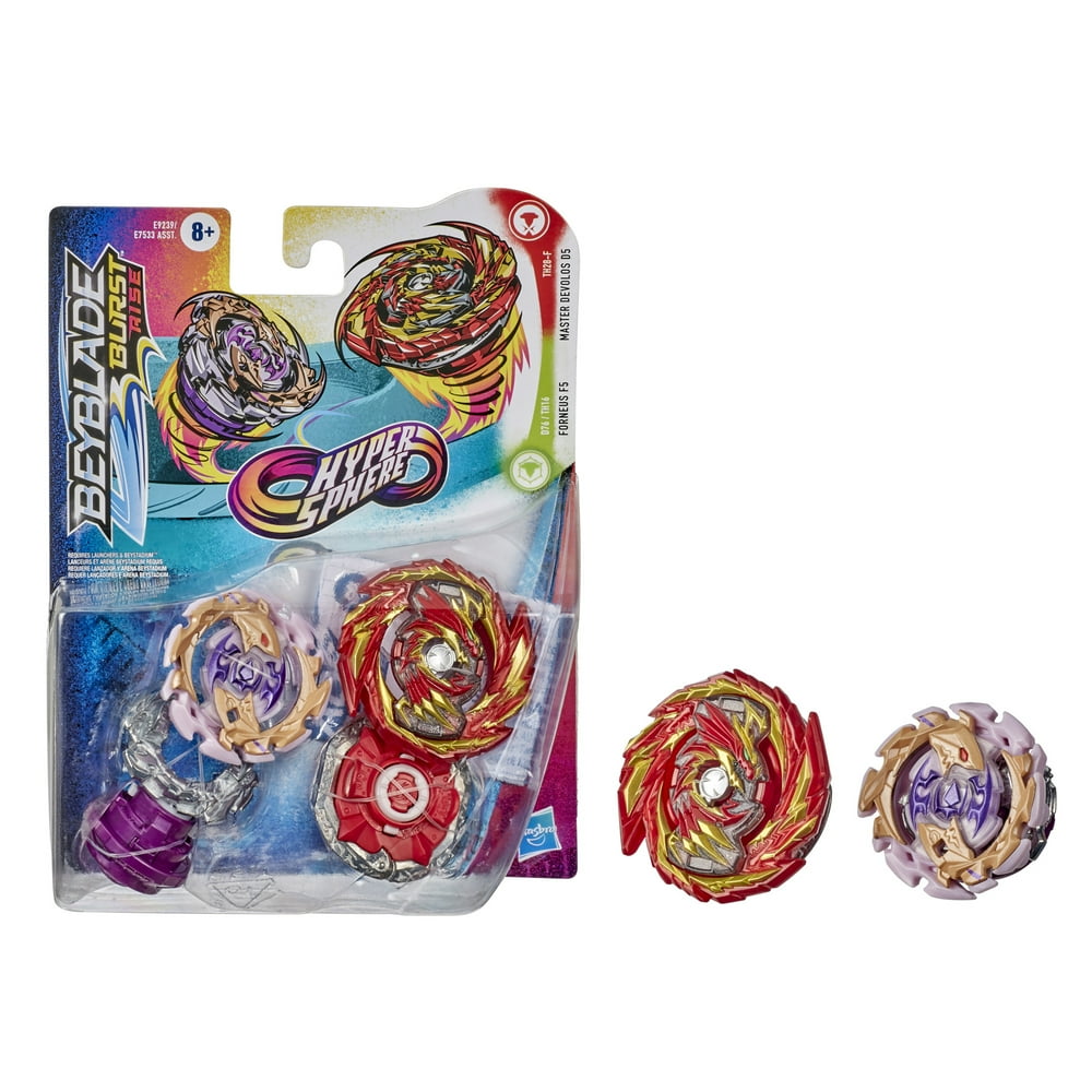 beyblade burst rise hypersphere dual pack shield kerbeus k5 and behemoth cyclops c5