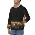 thumbnail image 3 of Naloa Gold Glittering Stars Men’s Hoodies, Zip up Hoodie, Sweatshirts,Hoodies for Men Sizes S-3XL-Large, 3 of 5