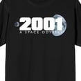 thumbnail image 6 of 2001 A Space Odyssey Planets & Logo Crew Neck Short Sleeve Women's Black T-shirt-Medium, 6 of 7