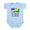Sky Blue, variant on CafePress - Half Brazilian Half American Awesome Body Suit - Baby Light Bodysuit, Size Newborn - 24 Months