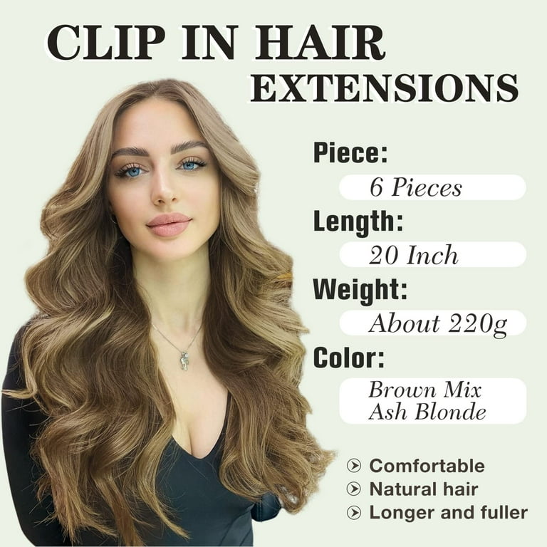 Colorful Long Curly Wavy Hair Pieces Synthetic Clip In Hair