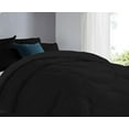 thumbnail image 4 of DNG Creations 1 Piece Solid U Shape Pattern Comforter Ultra Soft 100% Egyptian Cotton, 800 Threads Count 550 GSM All Season - Solid Black Colour ( Twin/Twin XL - Size ), 4 of 8