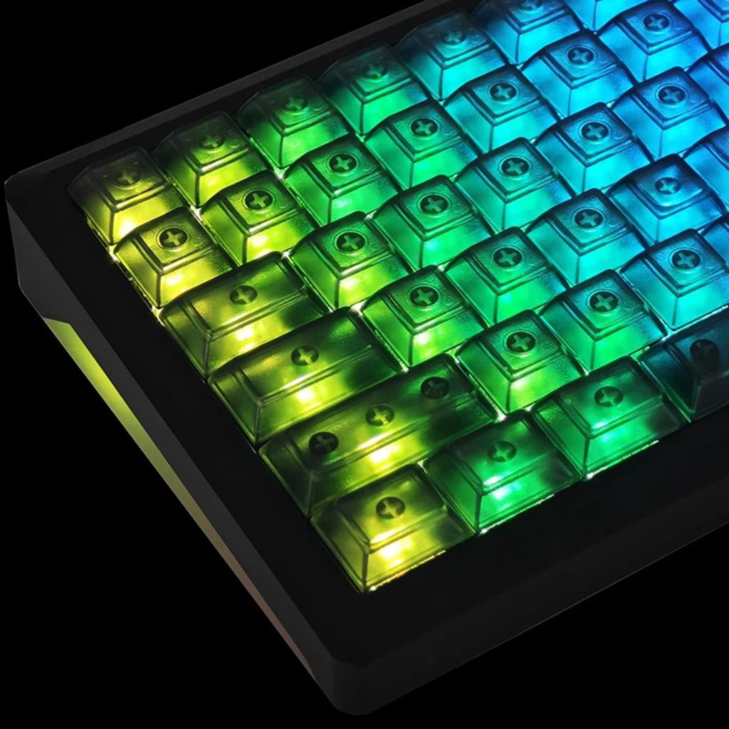 Keycaps DSA height Highly Frosted Translucent Keycap Set For 122Keys Game Mechanical Keyboard Switches Keycaps