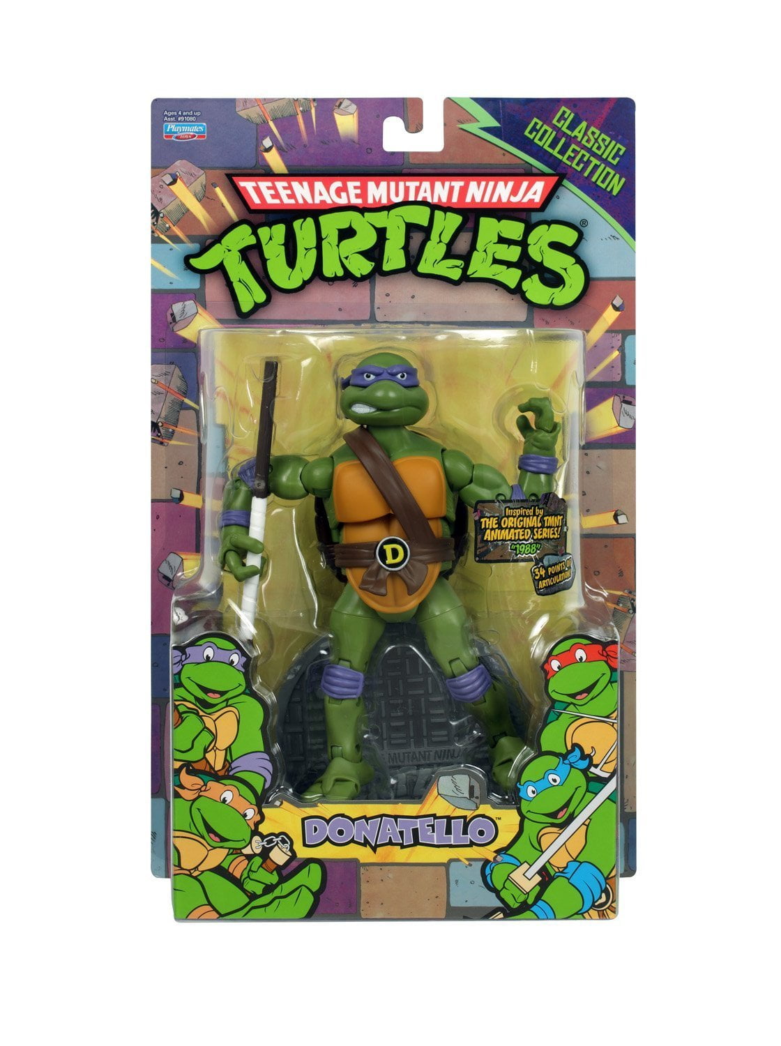 Teenage Mutant Ninja Turtles TMNT Classic Collection Rocksteady Action Figure 