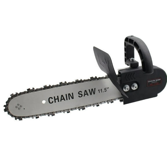 Tignapoo Woodcutting Electric Chainsaw 11" Bar, 11000rpm, Modified Angle Grinder Chainsaw