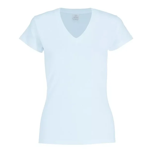 Playera Mujer Dama Manga Corta Cuello V 100 Algodón Yazbek