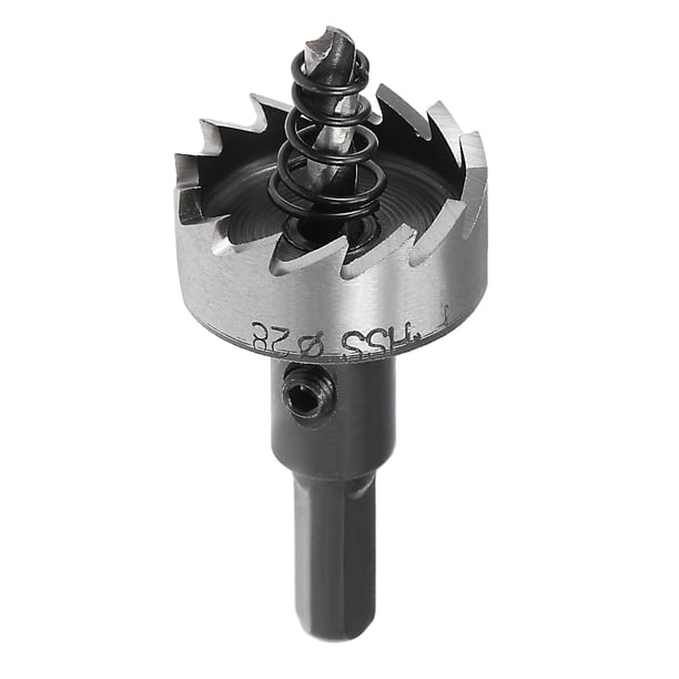 Uxcell Sierra de corona HSS de 28mm para taladro de acero inoxidable y metal