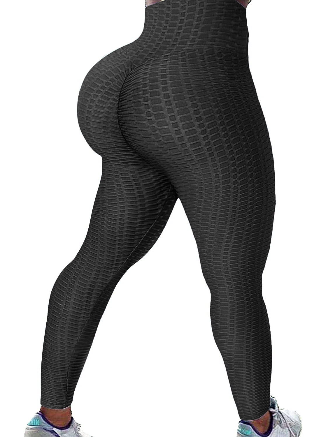 AIMILIA Women's Butt Lifting Anti Cellulite Leggings High Waisted Ruched Yoga  Pants with Pockets Tummy Control Sport Tights Black : : Clothing,  Shoes & Accessories