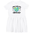 thumbnail image 3 of Inktastic Make Every Day Earth Day with Hearts and Stars Girls Toddler Dress, 3 of 5