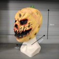 thumbnail image 5 of Máscara de látex yangshaomei Calabaza de terror para Halloween, 5 of 5