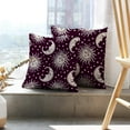 thumbnail image 6 of LALILO Throw Pillow Covers Sun And Moon Vintage With Stars Moon Cushion Cover 18" x 18", 2 Pack, 6 of 6