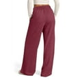 thumbnail image 3 of Resicozy Oversized Wide Leg Sweatpants Women Baggy Lightweight High Waisted Athletic Pants with Pockets Y2k Causal Palazzo Pant Wine 2XL, 3 of 6