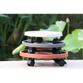 thumbnail image 4 of GadgetVLot Round Plastic Tray Movable Holder Flower Pot Rack Universal Wheels For Women Girls Removable Round Portable Plant Stand, 4 of 16