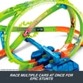thumbnail image 5 of Hot Wheels Stunt Tracks Hypersphere Crash with Motorized Booster, Loop and 1 Die-Cast Car 1:64 Scale, 5 of 7