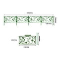 thumbnail image 3 of Matoen Decorative Garden Fence 4 Pack, 14"x7", Metal Garden Fencing Panel, Landscape Pathway Edge Iron Picket Fence Panels, Border for Yard Patio Flower Bed, 3 of 9
