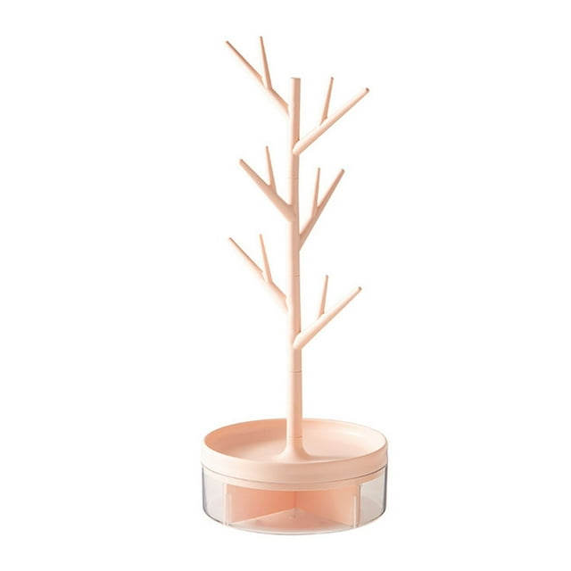 Miangastore Earring Tree Jewelry Display Stand Pink PP 1Pack 14.4X5.5In