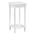 thumbnail image 2 of French Country Kim End Table with Shelf in White Wood Finish, 2 of 8