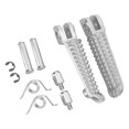 thumbnail image 4 of Cuque 2 piezas Reposapiés delanteros de motocicleta Reposapiés de aleación de aluminio Reposapiés Pedales Pedales con accesorios de montaje Aptos para Yamaha R1 R6 R6S 1998-2014 Amonsee No, 4 of 7