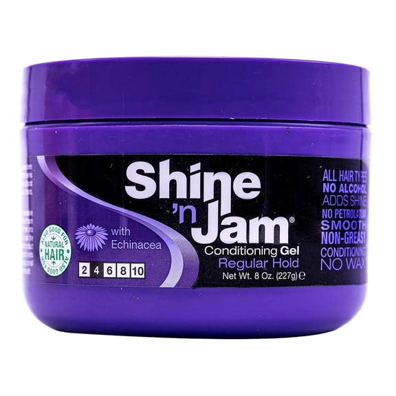 Ampro Pro Styl Shine N Jam Hair Conditioning Gel, Regular Hold, 8 Oz