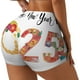 thumbnail image 1 of Fotbe 2025 New Year'S Shorts Sin Costuras – Shorts Deportivos de Cintura Alta para Mujer, Elásticos para Gimnasio, Yoga, Running o Ciclismo-Medium, 1 of 8