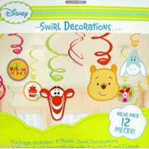 Winnie The Pooh Little Hunny Baby Shower Hanging Swirl