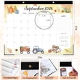 thumbnail image 3 of OuMuaMua 18-Month Large Desk Calendar, 22 x 17 inch Watercolor Holiday Calendar, Jul 2026 - Dec 2027 Daily Organizer for Home Office School, 3 of 8