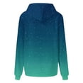 thumbnail image 4 of XPMWRP Women's Gradient Color Drawstring Hoodies Sweatshirt Long Sleeve Winter Warm Loose Comfortable Pullover with Pockets Green M, 4 of 5