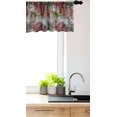 thumbnail image 2 of Ambesonne Floral Window Valance, Gerbera Shadowy Effect Art, 42" x 18", Pale Maroon Olive Green, 2 of 2