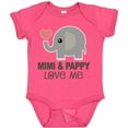 thumbnail image 3 of Inktastic Mimi and Pappy Love Me Elephant Boys or Girls Baby Bodysuit, 3 of 5