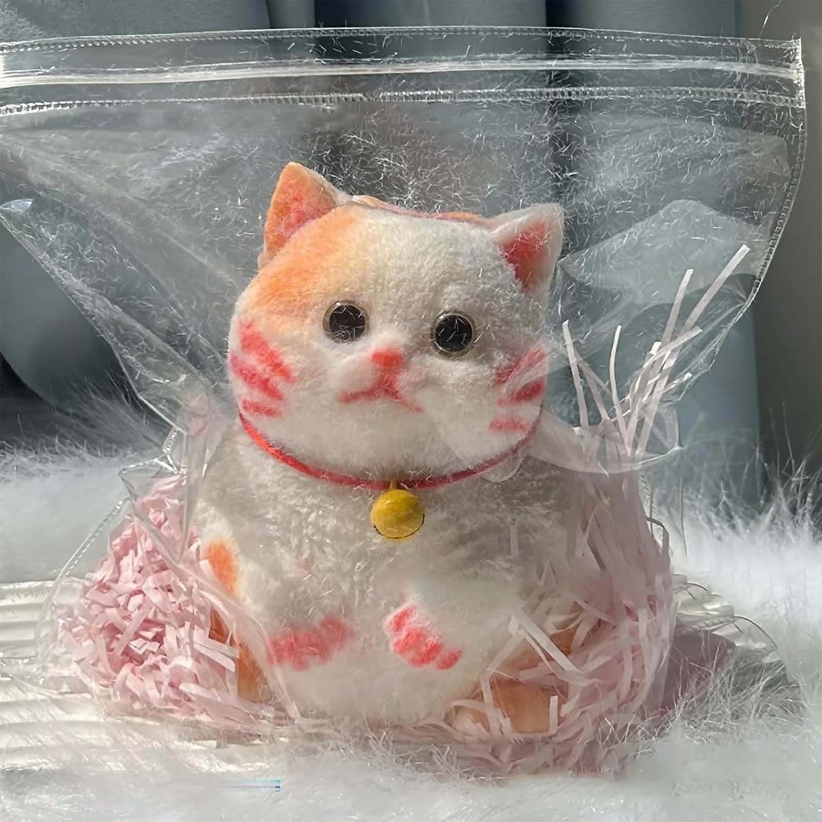 Nkmbld Stress Balls Super Soft Cat Stress Relief Toys, Cute Animal Fidget Toys for Anxiety, Stress Relieve, Increase Entertainment