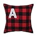 thumbnail image 3 of Pillow Perfect 628271 17 in. Buffalo Plaid M Throw Pillow - Black, 3 of 4