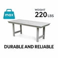 thumbnail image 5 of S-HOME Outdoor Coffee Table in  for 4-6 People with Umbrella Hole Ideal for Poolside Relaxation and Entertaining, 5 of 9