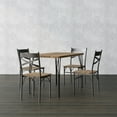 thumbnail image 3 of Furniture of America Zath Industrial Metal 5-Piece Dining Set by  Weathered Grey Table: 44"L X 28"W X 30"H, Chair: 15 1/2"W X 19 1/4"D X 33 1/2"H, 3 of 5