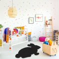 thumbnail image 2 of Easter Bunny Rug Spring Rabbit Floor Mats Bath Rugs for Bedroom Living Room Home Area Rugs Under 100 (Black, A), 2 of 4