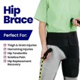 thumbnail image 2 of 2pcs Hip Brace Thigh Compression Sleeve | Hip Sciatica Pain Relief Device Brace | Hamstring & Groin Compression Sleeve Wrap for Sciatic Nerve Relief | Hip Support Brace for Women & Men, 2 of 5