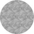 thumbnail image 1 of Ahgly Company Machine Washable Indoor Round Transitional Silver Gray Area Rugs, 7' Round, 1 of 7