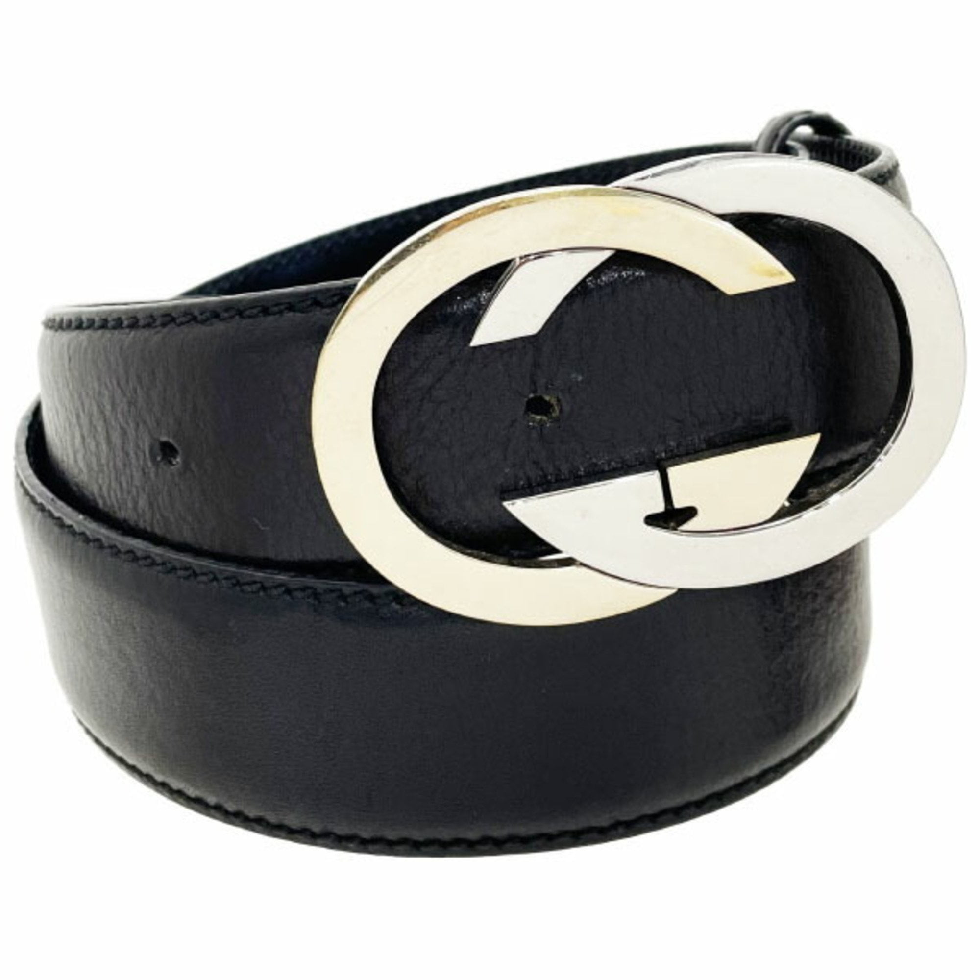 Authentic Gucci belt in like new condition. Size 90 (men’s 32-36 waist) GG BELT WITH INTERLOCKING G BUCKLE (men size 30 waist  main image 3