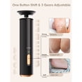 thumbnail image 6 of 2-in-1 Electric Foot Callus Remover, USB Rechargeable with 3 Modes, 3 Size Sanding Discs & Cylinder, Battery Display, Cordless Aluminum Foot/Nail/Dead Skin Tool, Black., 6 of 9