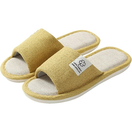 

Indoor Casual Slippers Home Memory Foam Plush Slipper Shoes with Rubber Soles Open Toe House Slippers Indoor Shoes for Bedroom