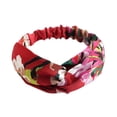 thumbnail image 3 of Bandeau Croisé Élastique en Satin Parent-Enfant Accessoires Cheveux Géranium, 3 of 3